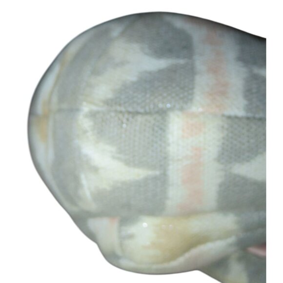 COACH Kristin Ikat Op Art Silver Gray Print Sparkle Canvas Hobo Flap Handbag - Picture 8 of 15